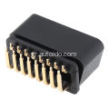 Obd2 16pin connector obd αρσενικό βύσμα 90 μοίρες